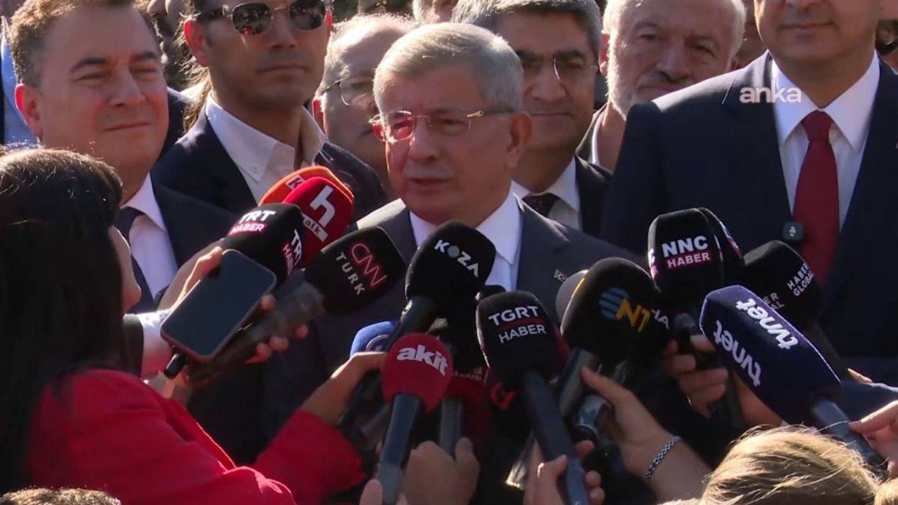 Ahmet Davutoğlu ifade verdi: “Bu Türkiye Cumhuriyeti tarihinde bir ilk”