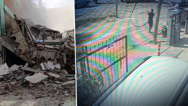 Avcılar’da kontrollü yıkım sırasında bina çöktü, yoldan geçenler güvenle kurtuldu