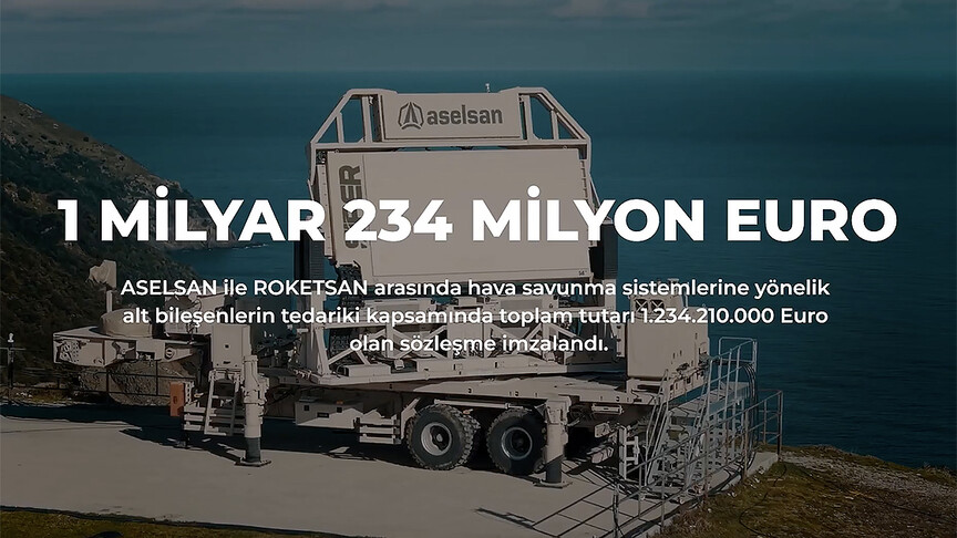 ASELSAN ve ROKETSAN 1,23 milyar euro tutanıklık sözleşmesi imzaladı