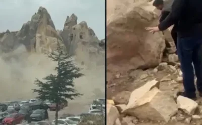 Kapadokya’da peribacası çöktü: 2 kişi yaşamını yitirdi!
