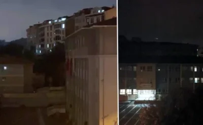 Gece yarısı üç okuldan marş sesleri yükseldi: Mahalleli şaşkına döndü
