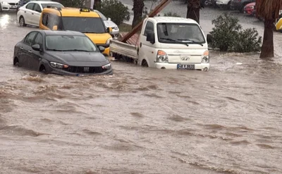 Bodrum birkaç saatte göle döndü