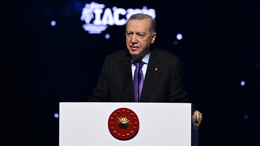 Cumhurbaşkanı Erdoğan: Türkiye'nin uzay yarışında geri kalmasına müsaade etmedik