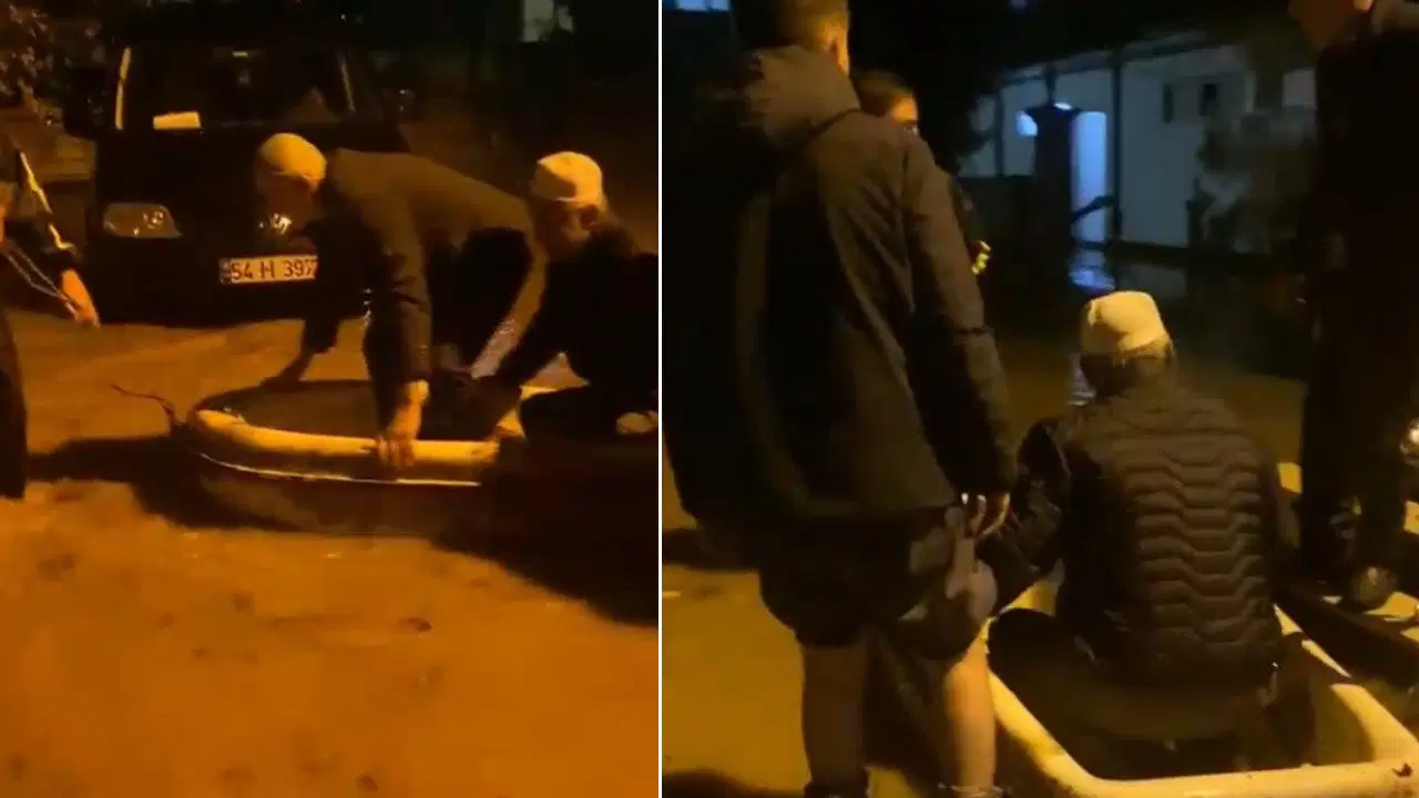 Selde Camide Mahsur Kalanlar Kurtarıldı